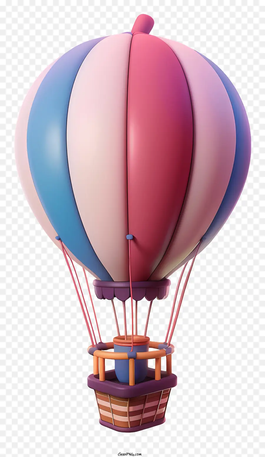Ballon à Air Chaud，Rose PNG