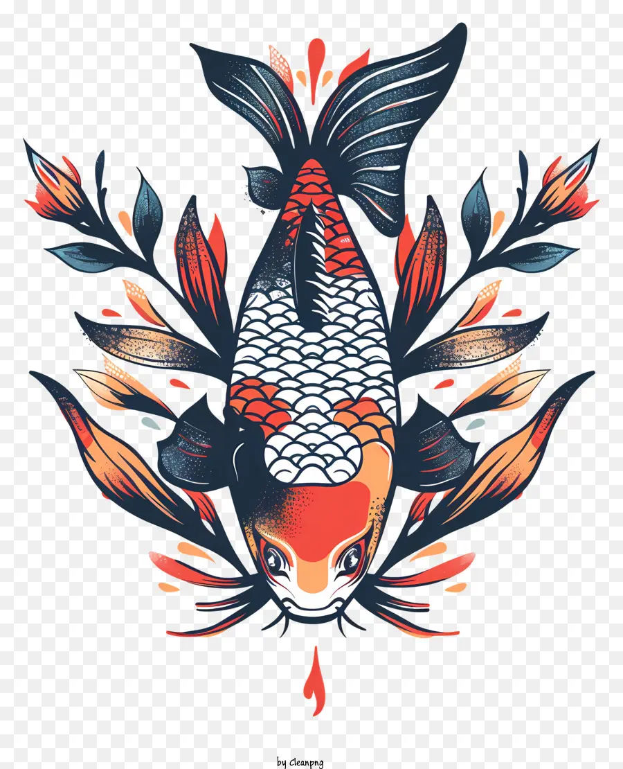 Tatouage，Poisson Koi PNG