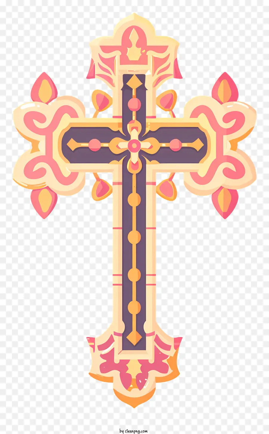 Crucifix，Croix Décorative PNG