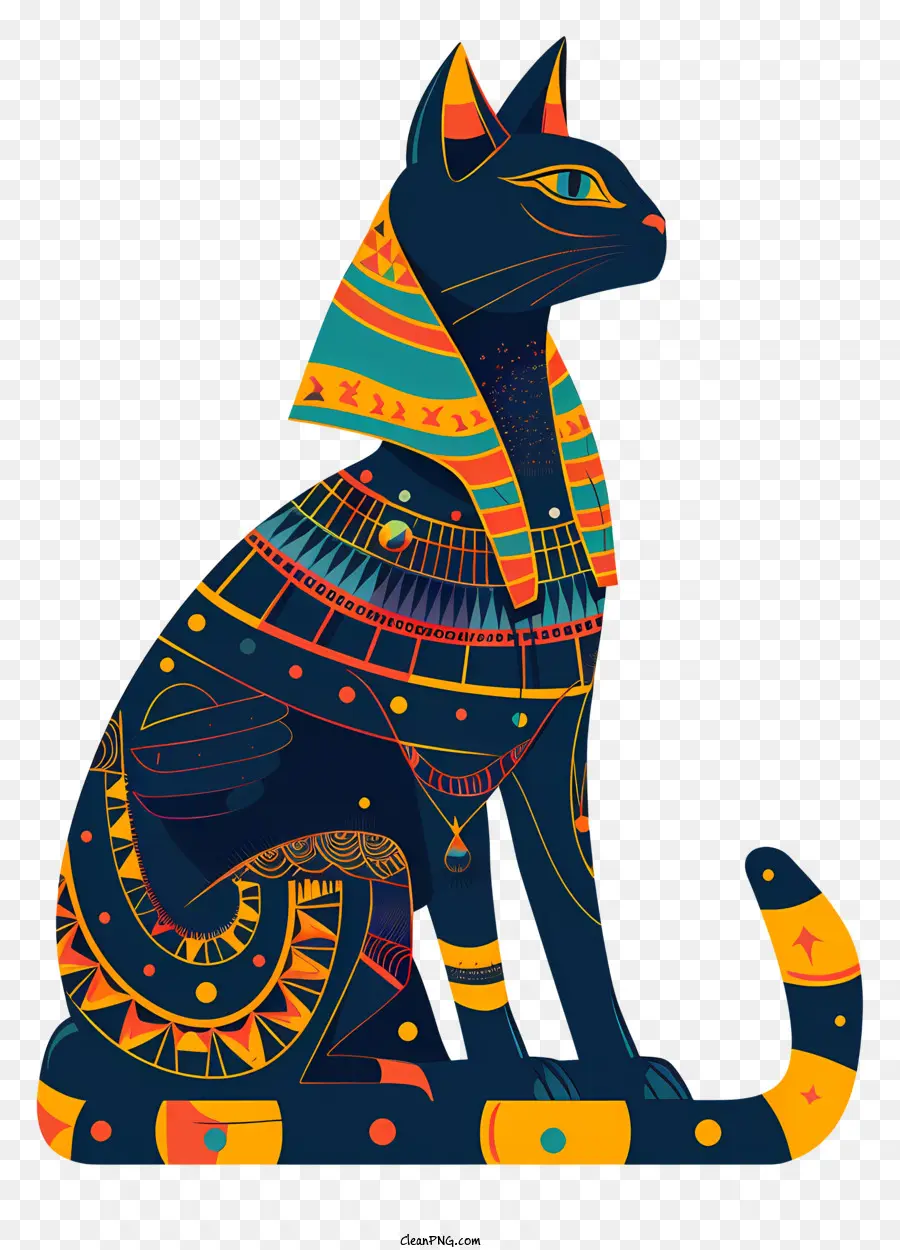 Bastet En Égypte，Chat Noir PNG