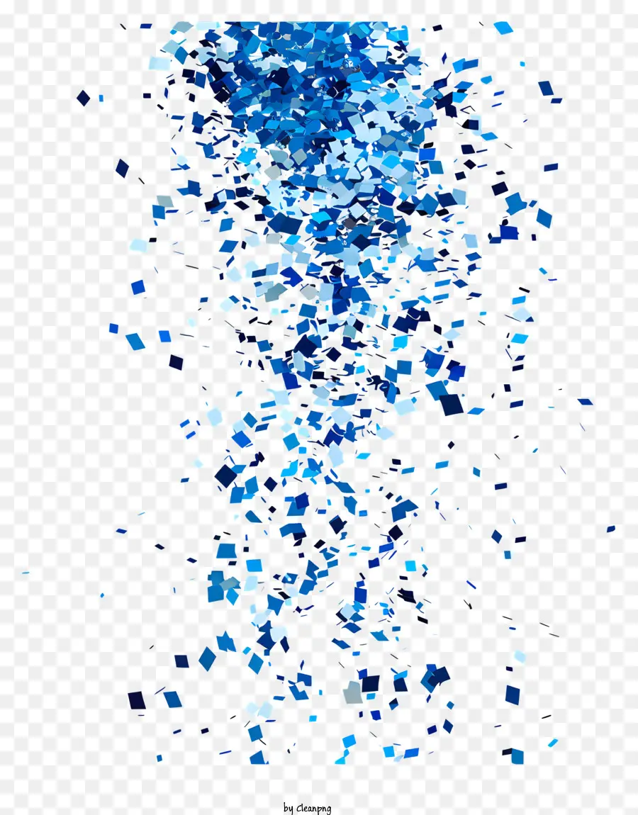 Bleu Confettis，Bleu PNG