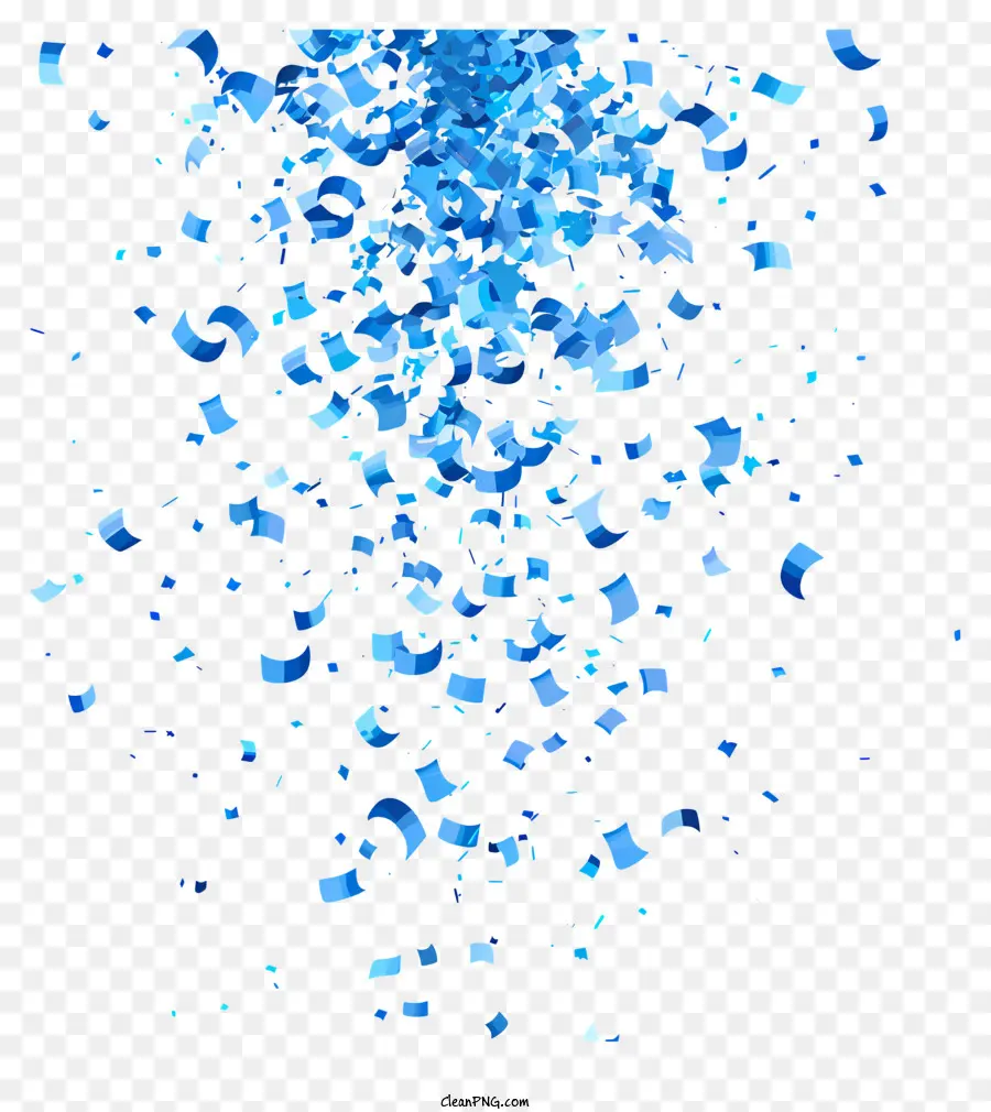 Bleu Confettis，Confettis PNG