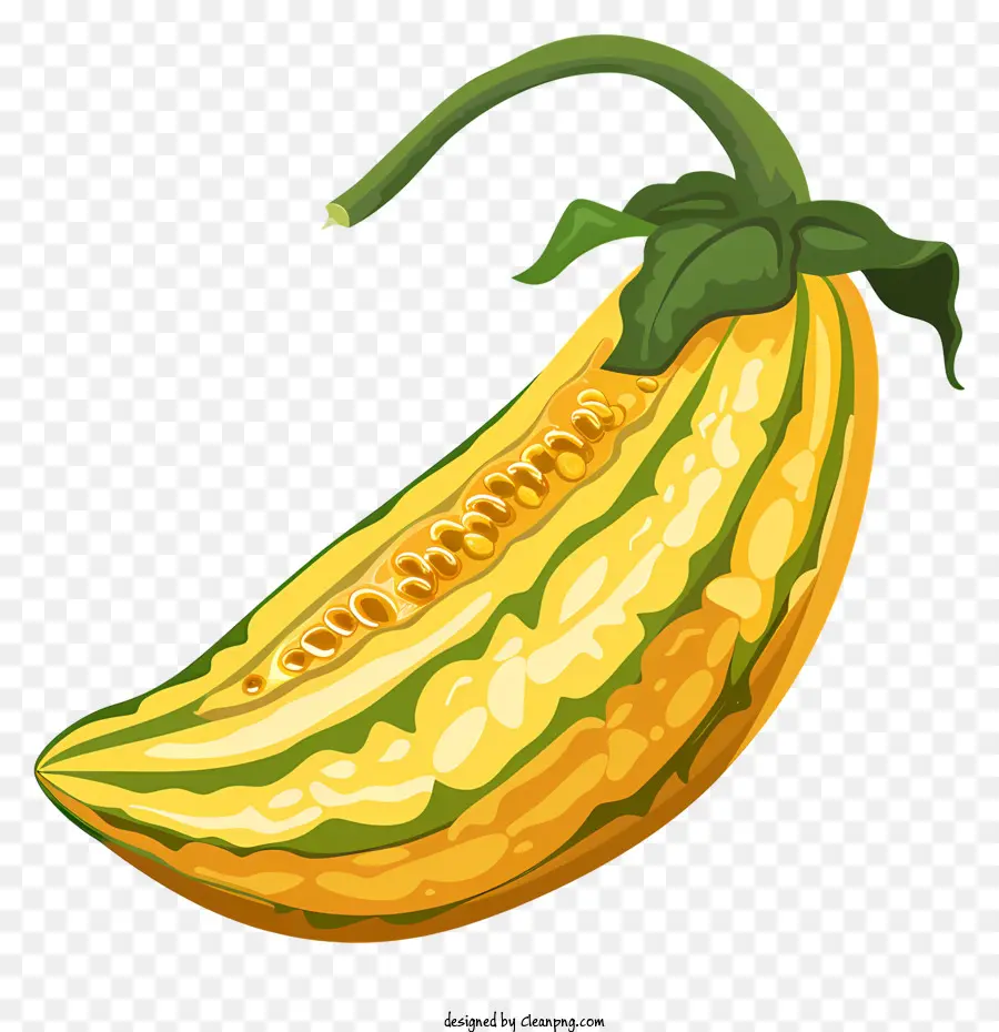 Melon Amer，Fruits Jaunes PNG