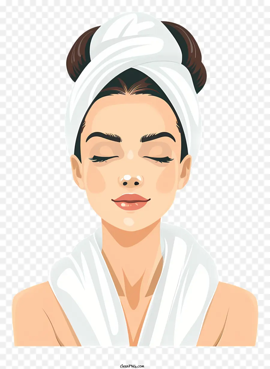 Spa Girl Face，Beauté PNG