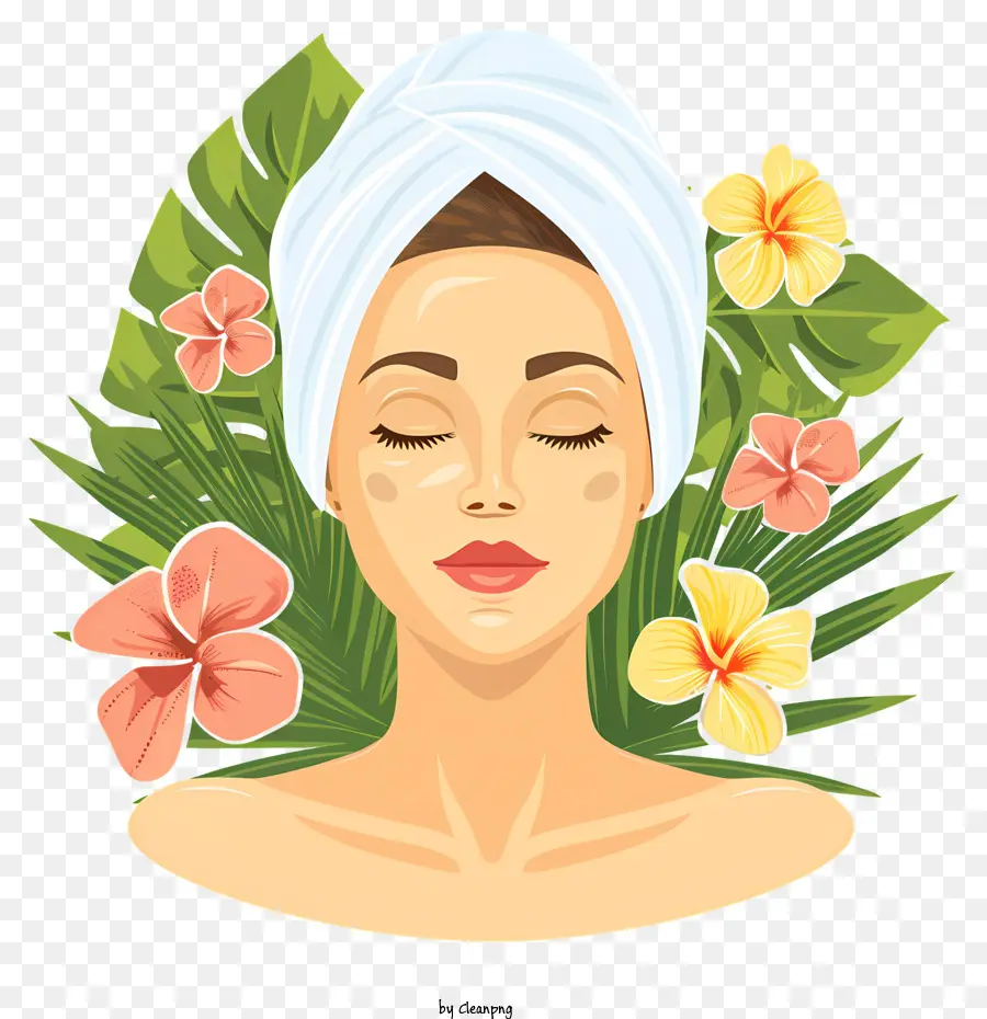 Spa Girl Face，Spa PNG