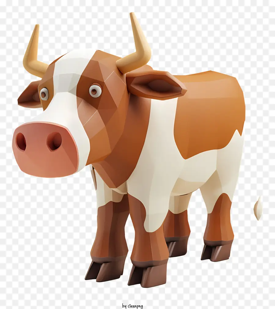 Vache Hereford，Vache Brune Et Blanche PNG