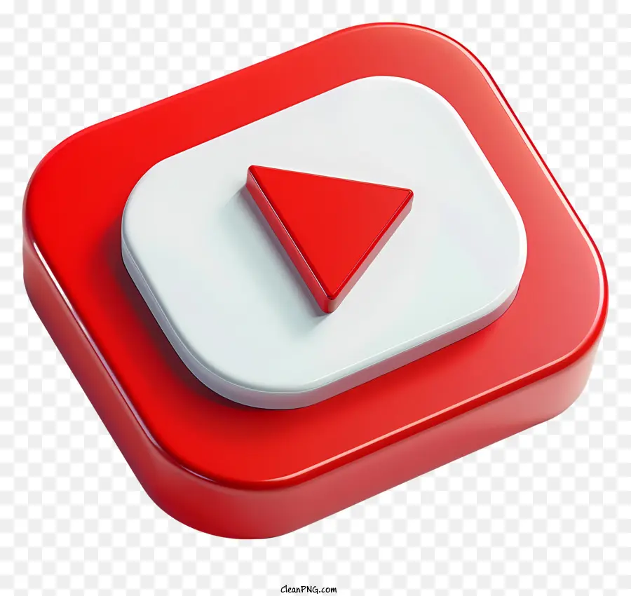 Logo Youtube，Le Rouge Et Le Blanc PNG