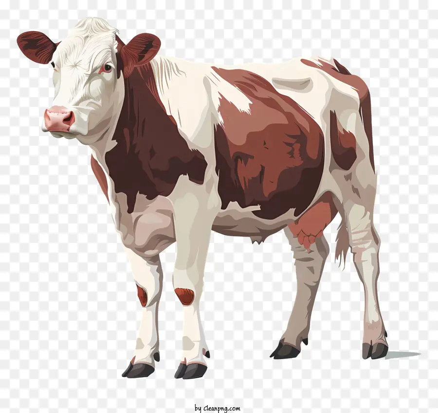 Vache Hereford，Vache Rose PNG