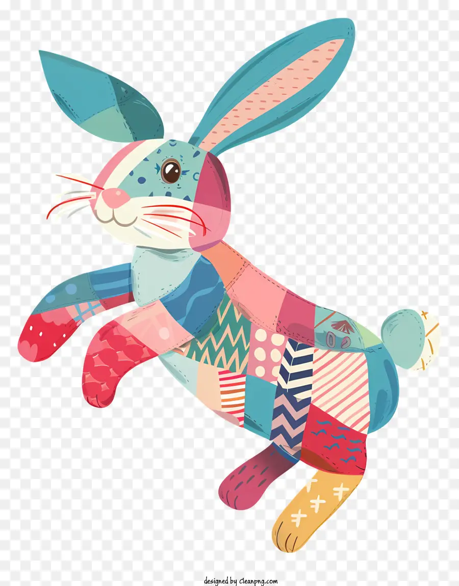 Saut De Lapin，Lapin Patchwork PNG