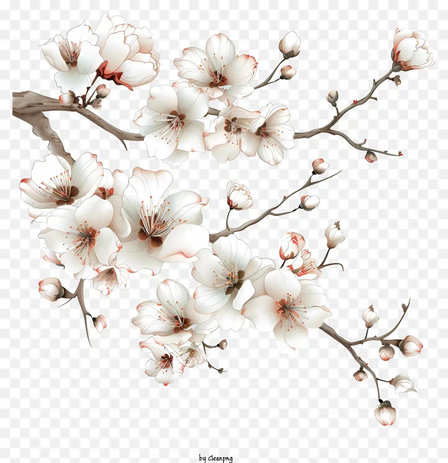 Fleurs，Sakura Cherry Blossoms PNG