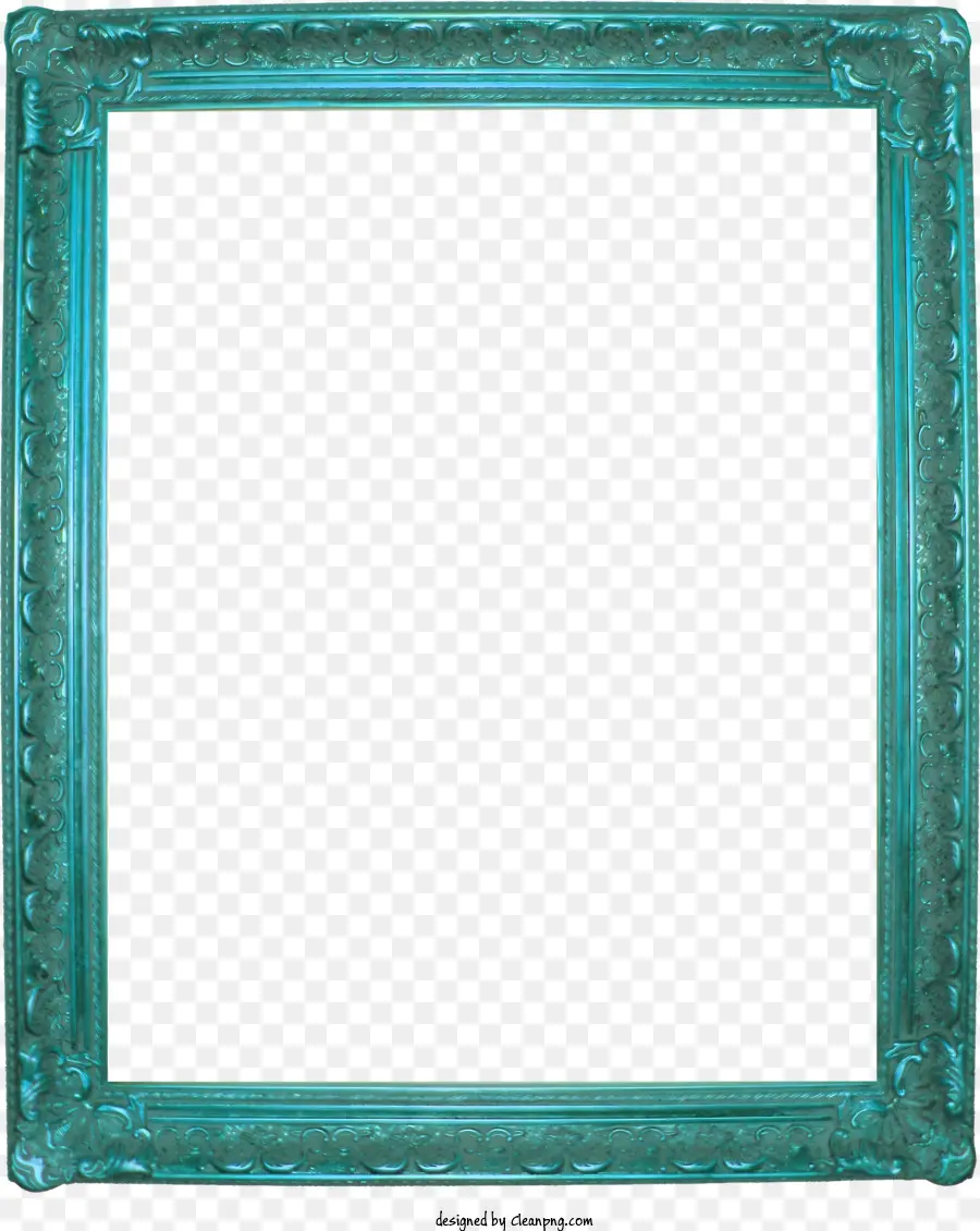 Rahmen，Cadre Photo Turquoise PNG