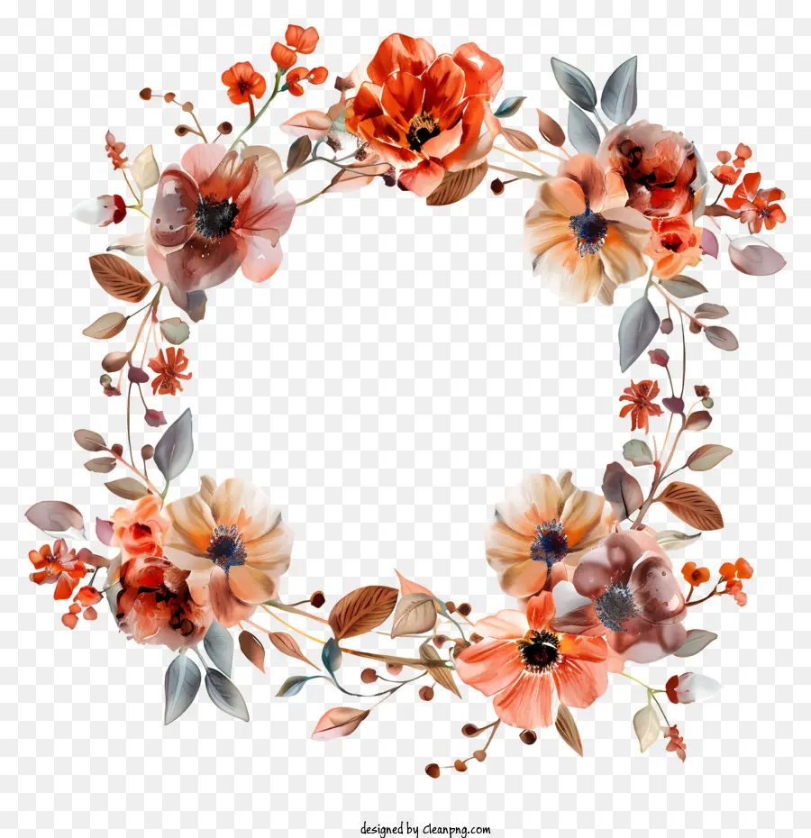 Couronne De Fleurs，Arrangement Floral PNG