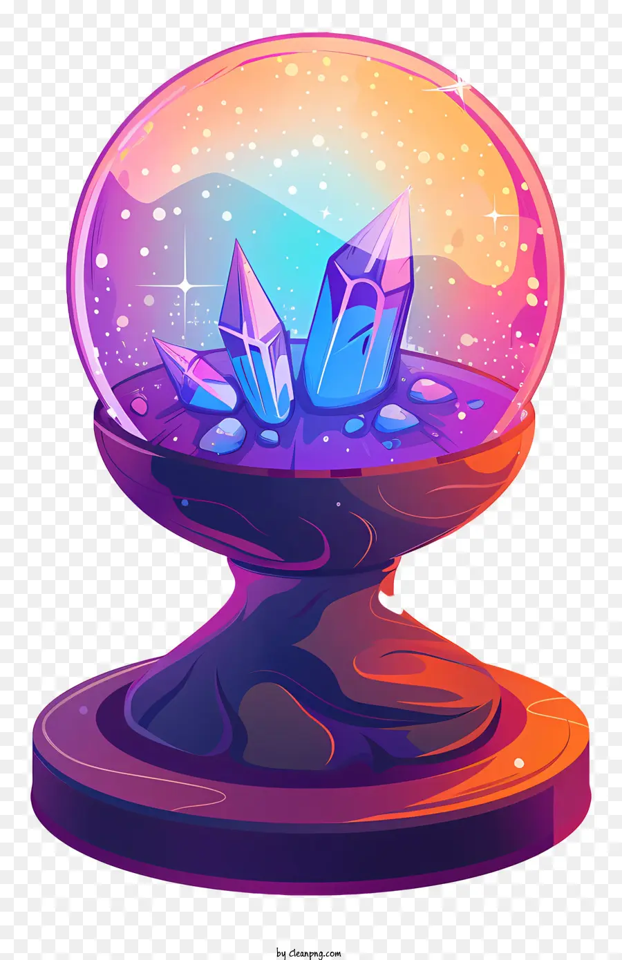 Boule De Cristal Mystique，Globe De Neige PNG