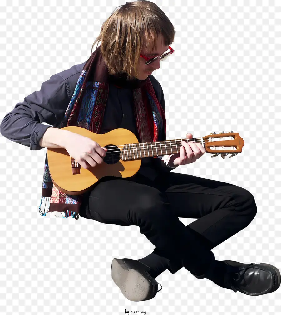 Musique，Guitariste PNG