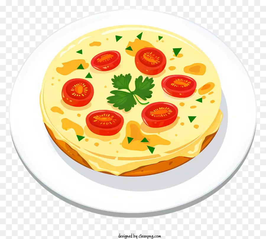 Omelette Espagnole，Pizza Au Fromage PNG