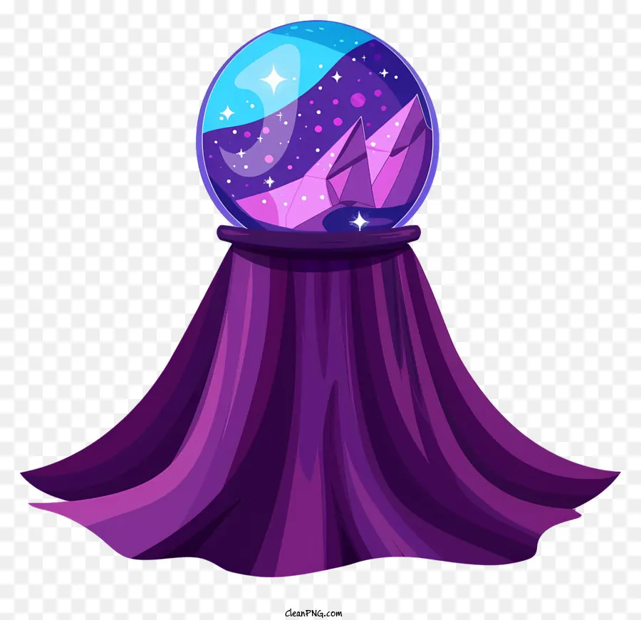 Boule De Cristal Mystique，Violet Boule De Cristal PNG