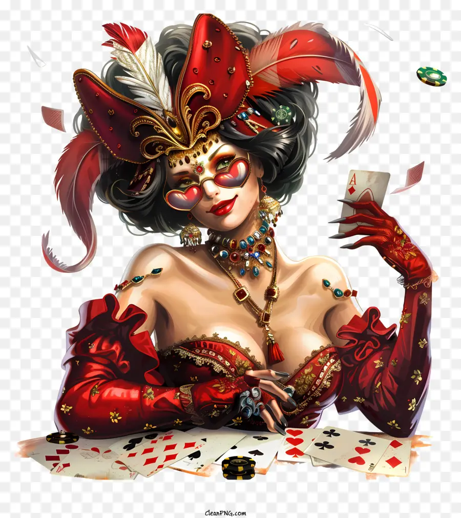 Casino，Femme En Costume PNG