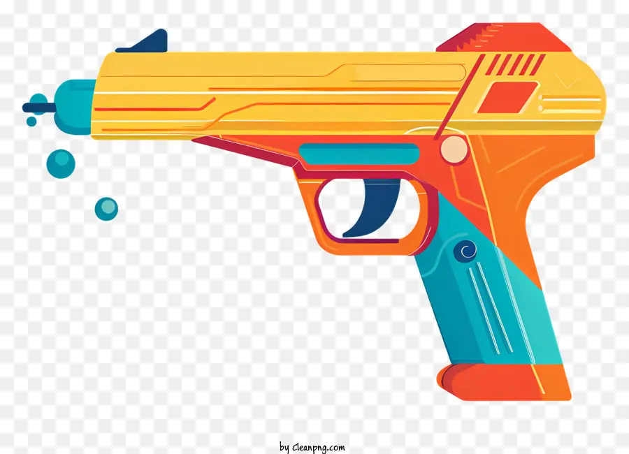 Pistolet à Eau，Pistolet Jouet Coloré PNG