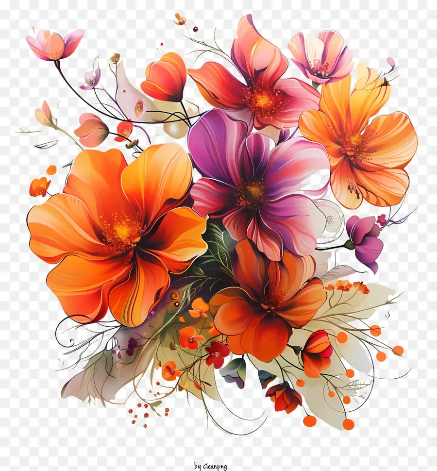 Fleurs，Arrangement Floral PNG