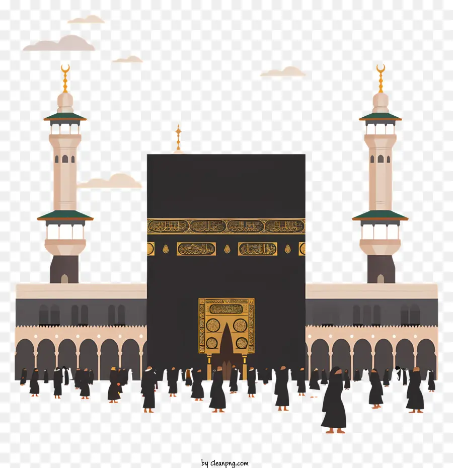 La Kaaba，Mosquée PNG
