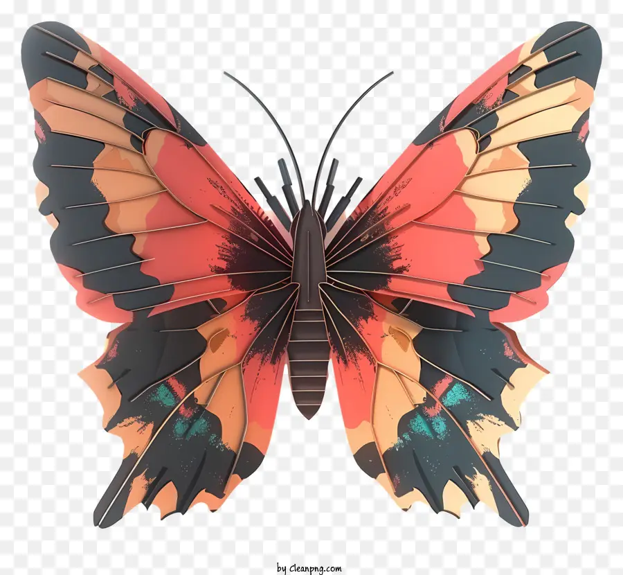 Papillon，Motifs D'ailes PNG