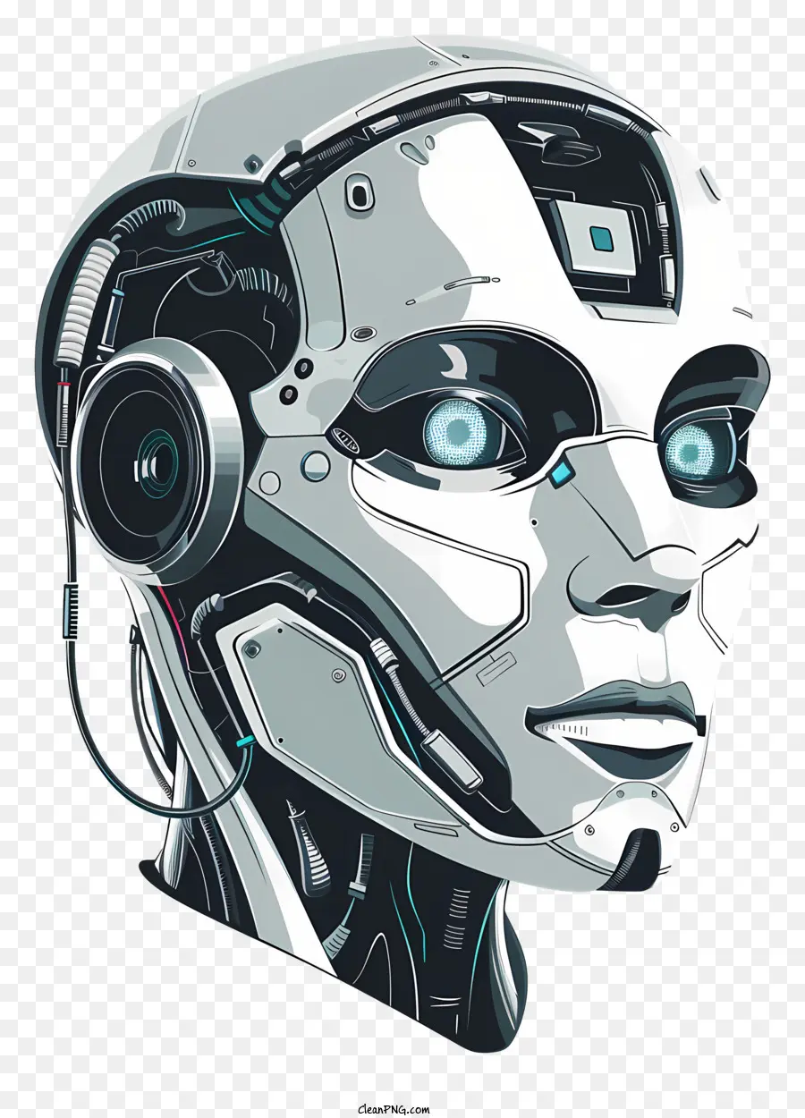 Visage De Robot，Tête De Robot PNG