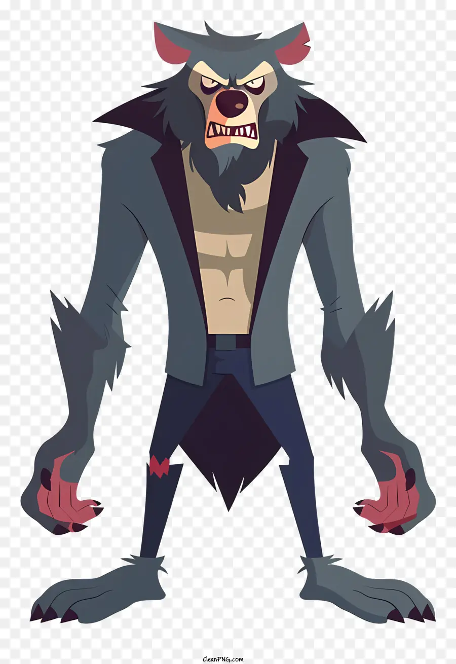 Loup Garou，Personnage De Dessin Animé PNG