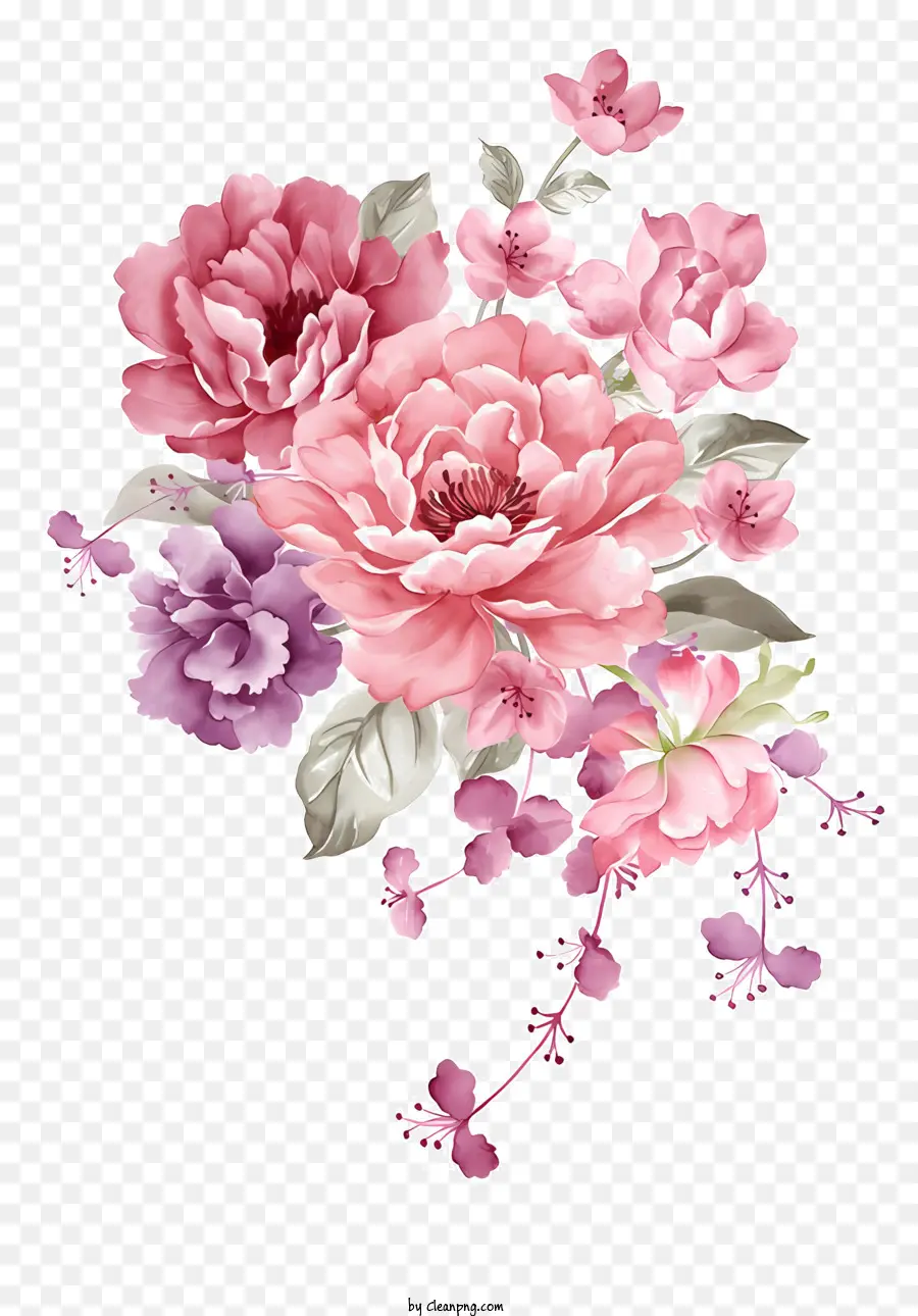 Fleurs，Fleurs Roses PNG