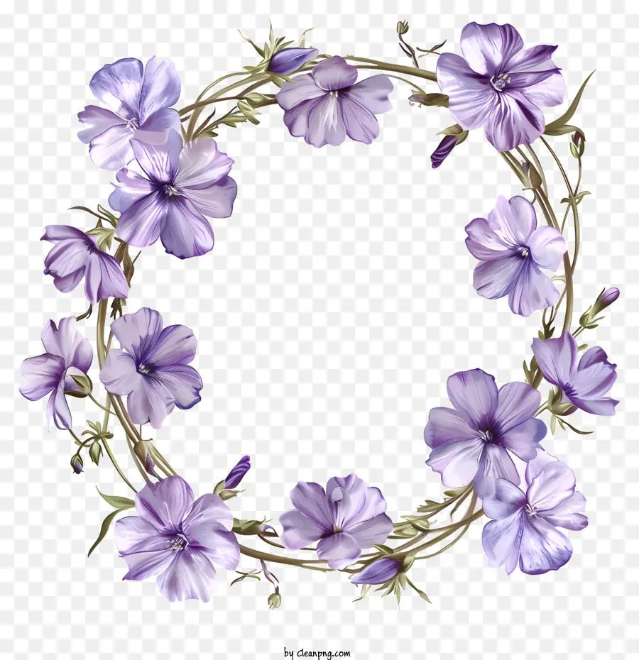 Phlox Rampant，Couronne Florale PNG