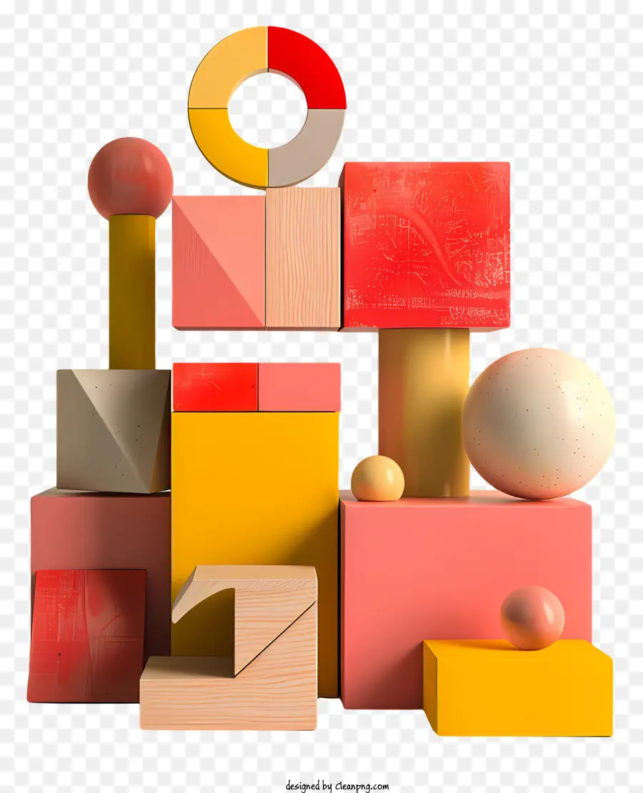 Blocs De Construction，Blocs De Bois PNG