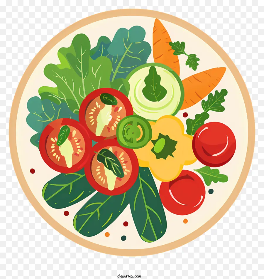 Assiette Avec Des Légumes，Plaque De Légumes PNG