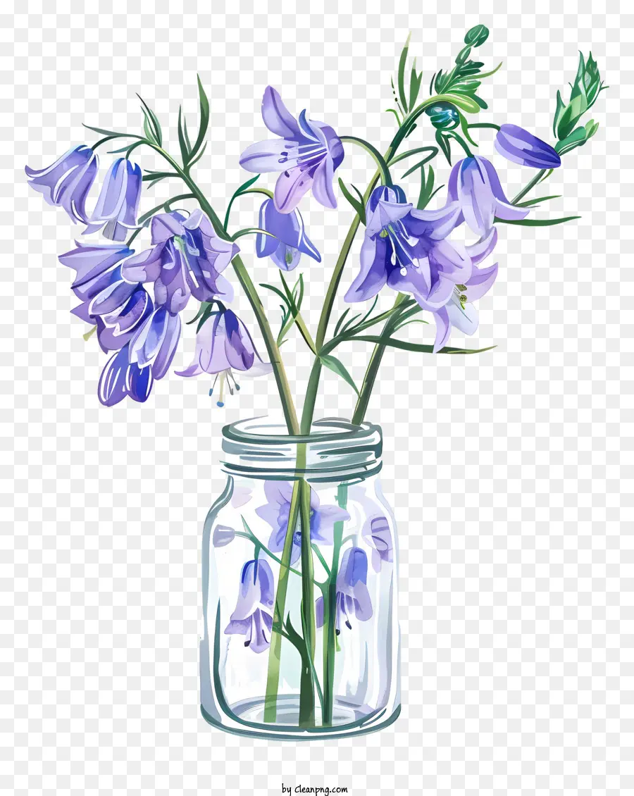 Fleur De Jacinthe Des Bois，Fleurs Violettes PNG