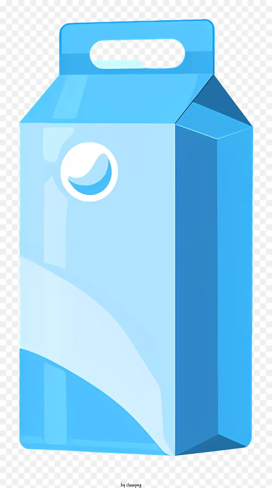 Carton De Lait，Boîte En Carton Bleu PNG