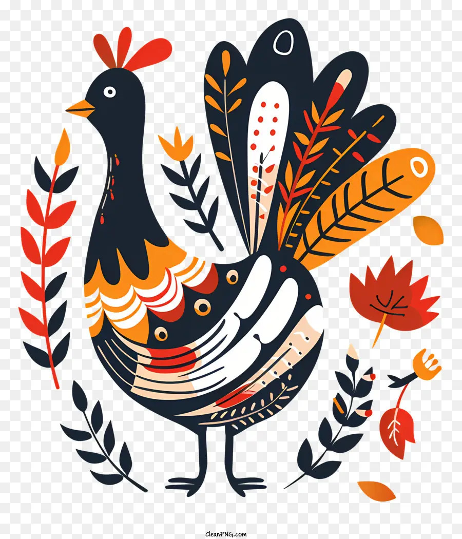 Dinde De Thanksgiving，Coq Décoratif PNG