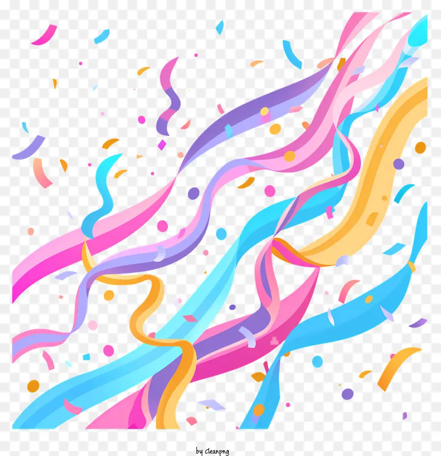 Streamer，Confettis PNG