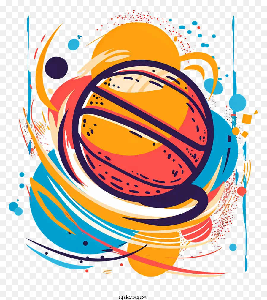 De Basket Ball，Coloré PNG
