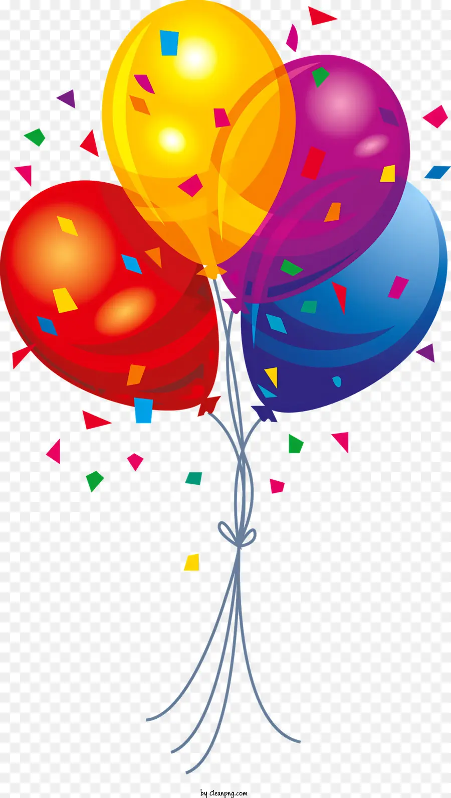 Confettis，Des Ballons PNG