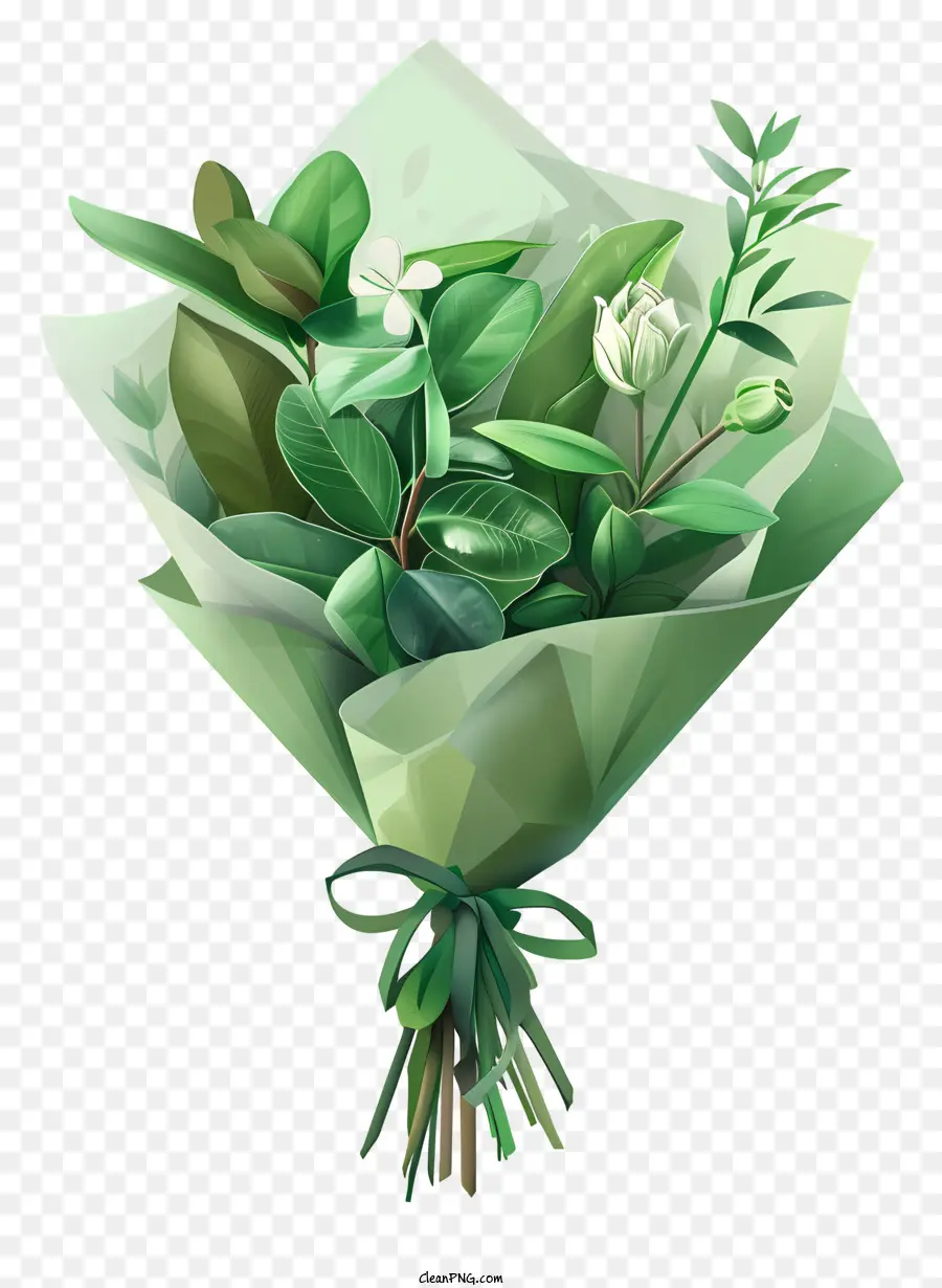 Bouquet Vert，Feuilles PNG