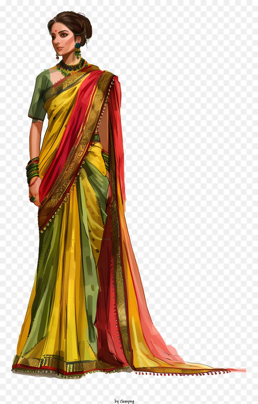 Sari Indien，Mode Indienne PNG