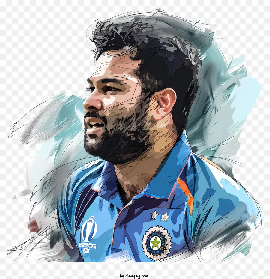 Rohit Sharma，Joueur De Cricket PNG