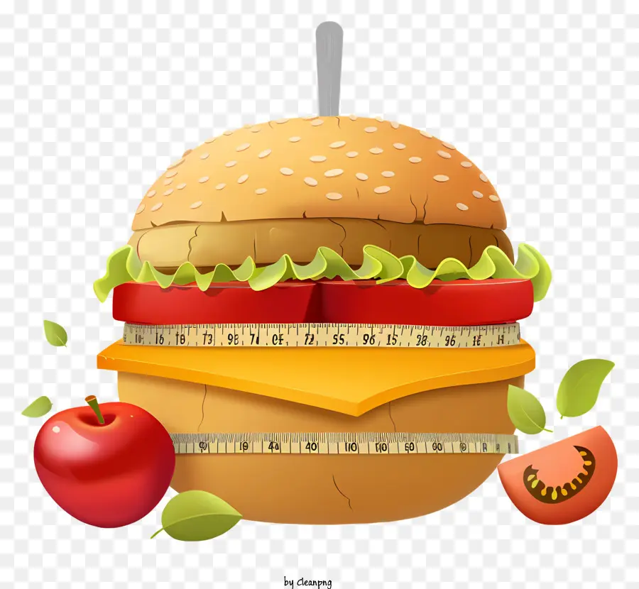 Journée Mondiale De L'obésité，Hamburger PNG