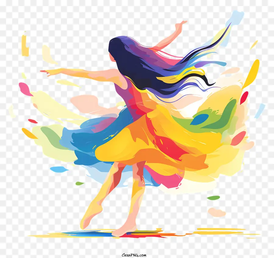 Journée Internationale De La Danse，La Peinture Abstraite PNG