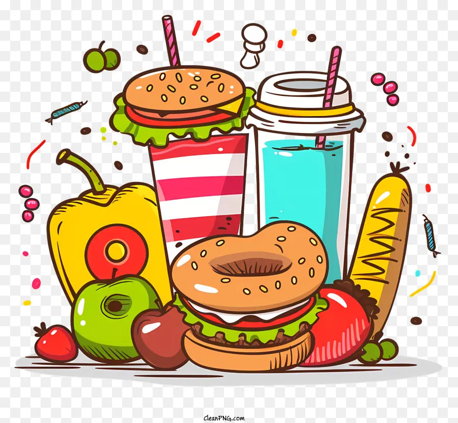 Monde De L'obésité Jour，Hamburger PNG