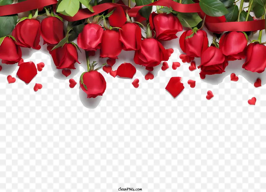 Arrière Plan，Les Roses Rouges PNG
