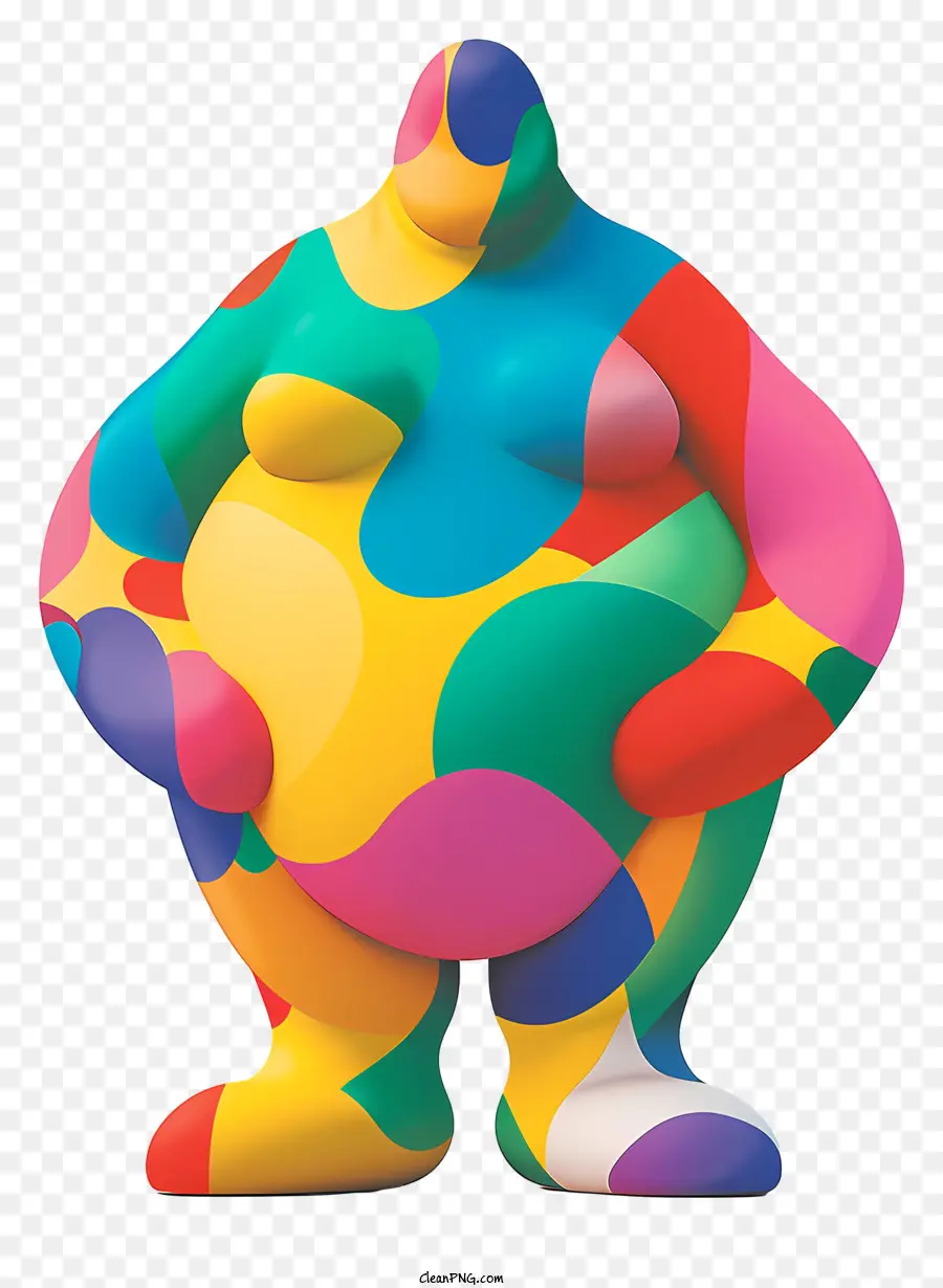 Monde De L'obésité Jour，Sculpture Colorée PNG