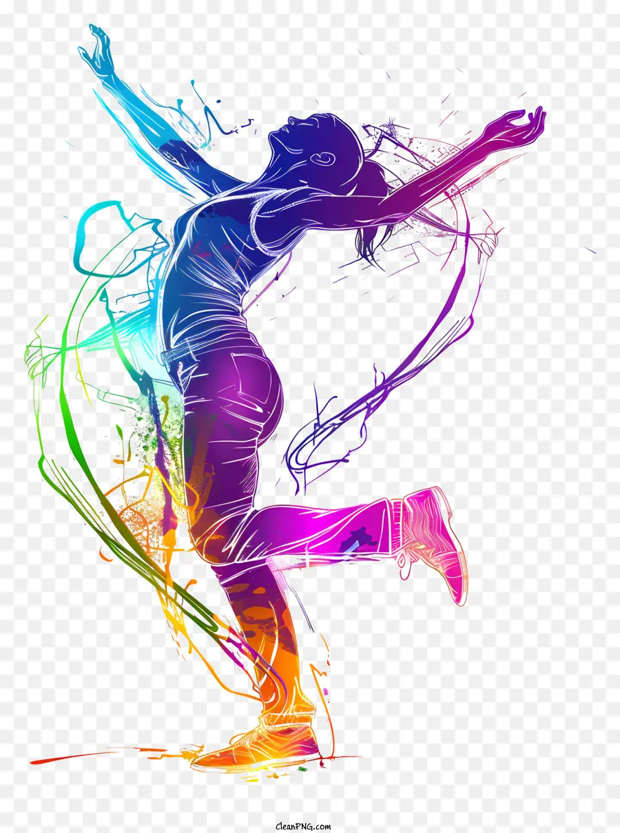 Journée Internationale De La Danse，Coloré PNG