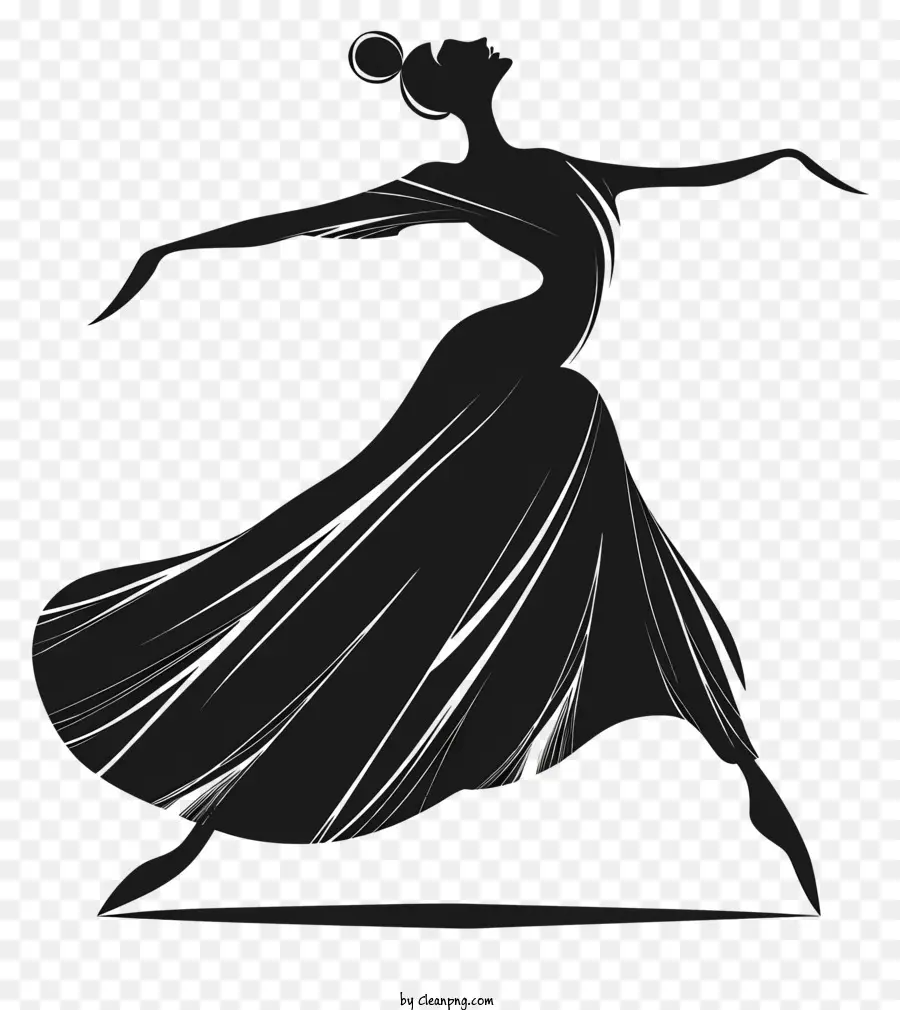 Silhouette Danse Femelle，De La Danseuse PNG