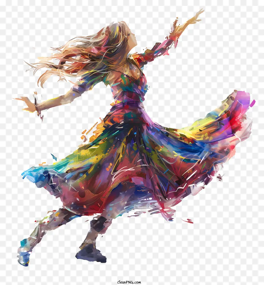 Journée Internationale De La Danse，Robe Colorée PNG