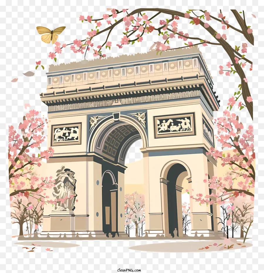 Arc De Triomphe，Paris PNG