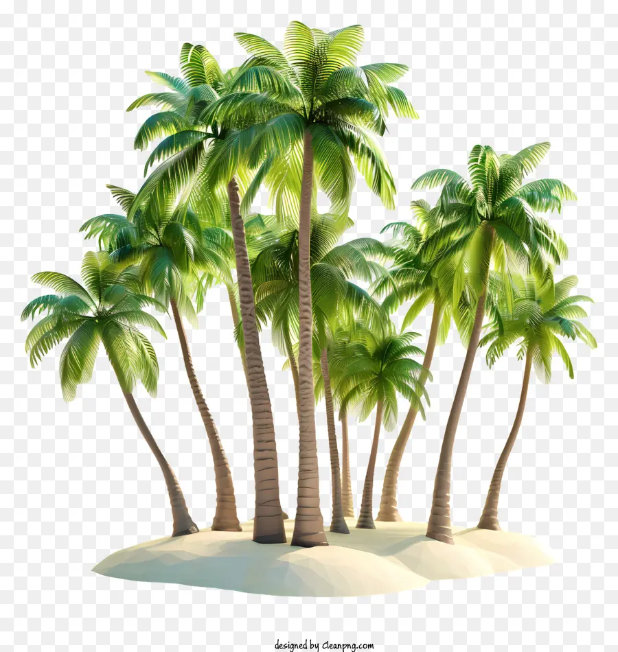Les Palmiers，île Déserte PNG